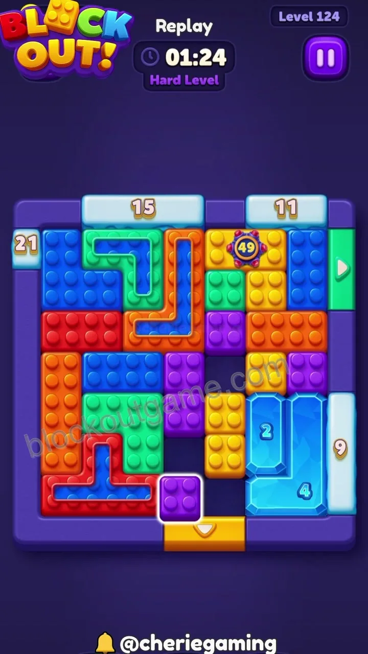 Block Out Level 124 step 7
