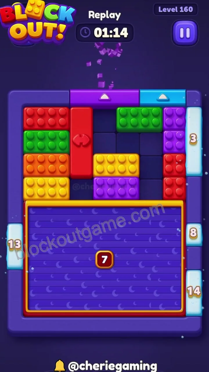 Block Out Level 160 step 7