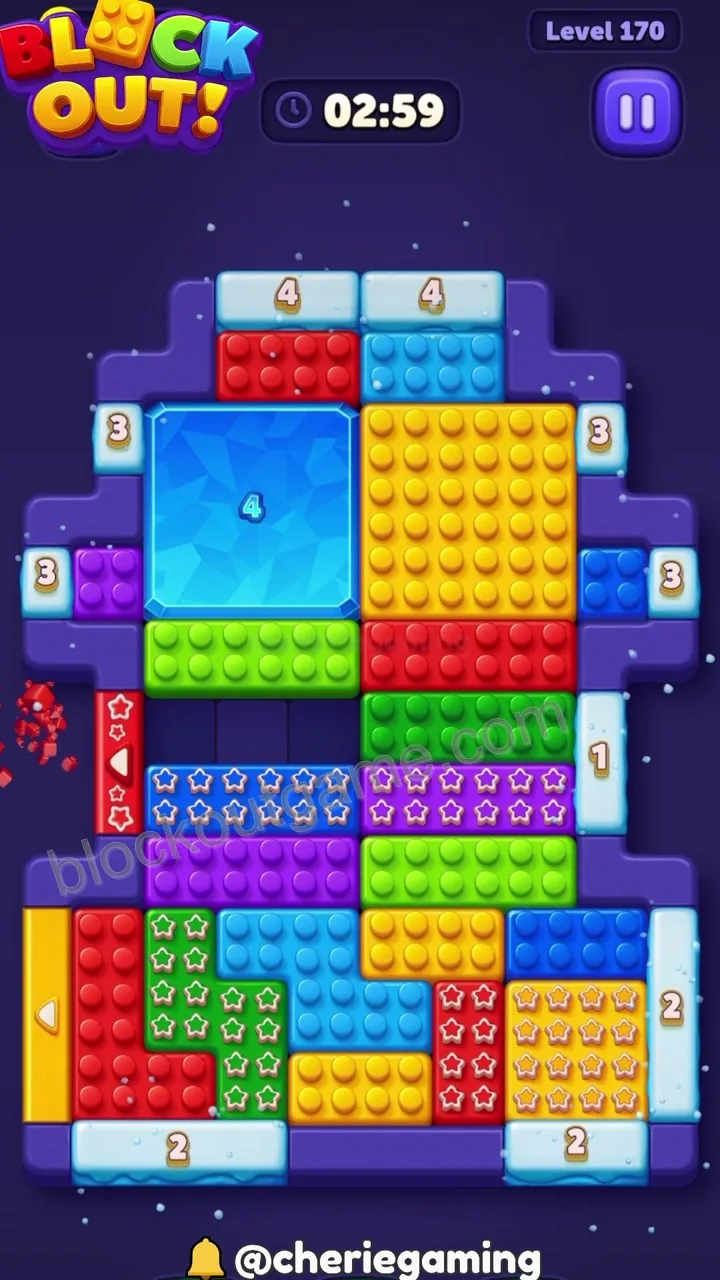 Block Out Level 170 step 2