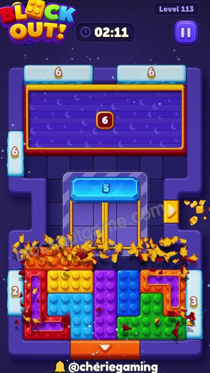Block Out Level 113 step 3