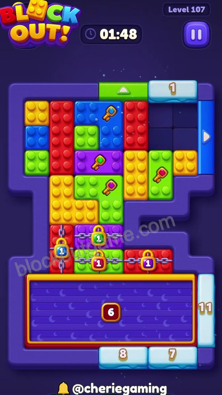 Block Out Level 107 step 2