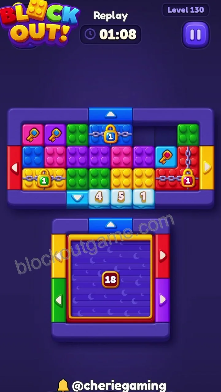 Block Out Level 130 step 7