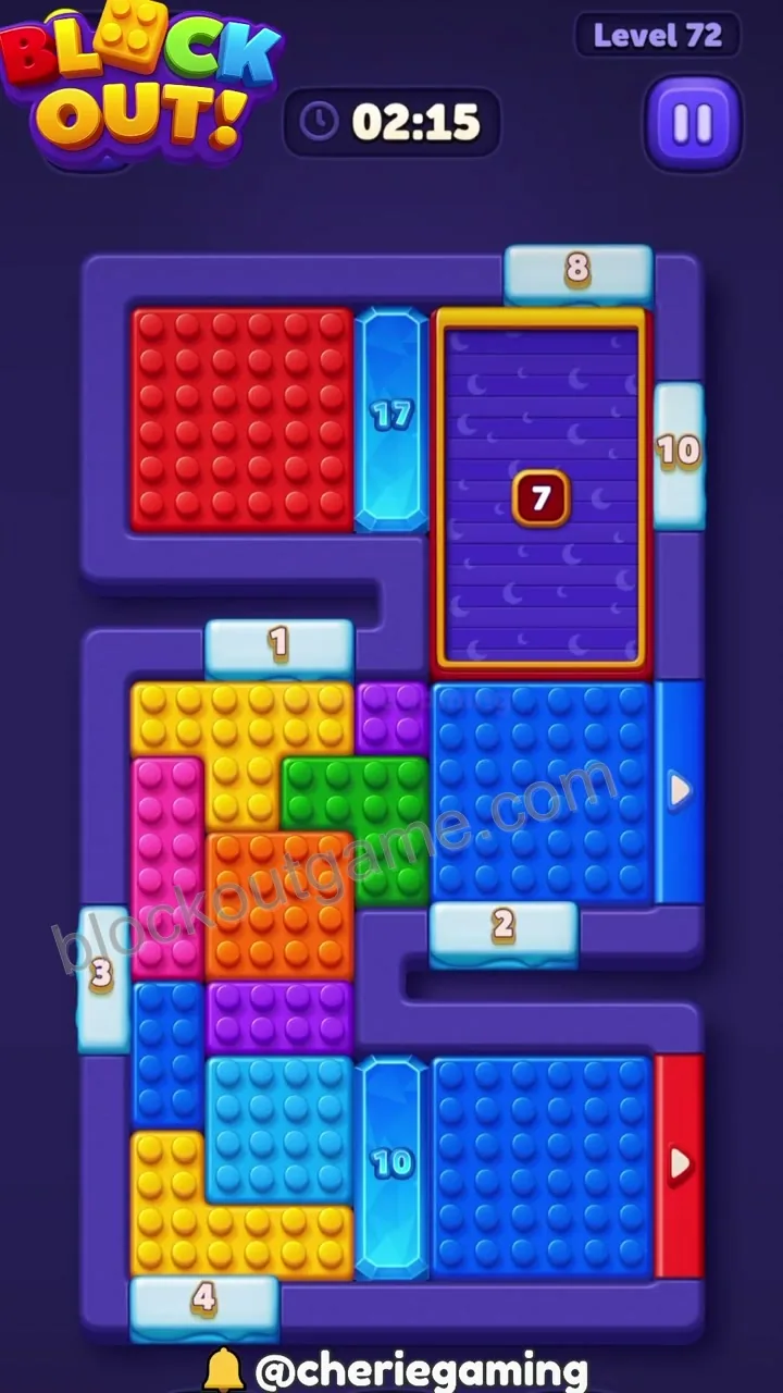 Block Out Level 72 step 1