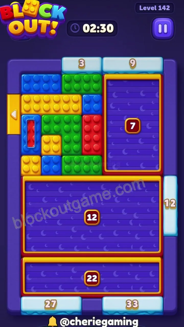 Block Out Level 142 walkthrough preview