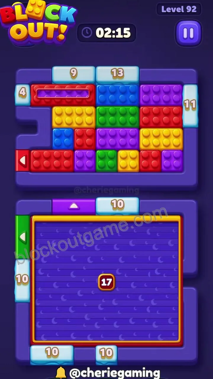 Block Out Level 92 step 1