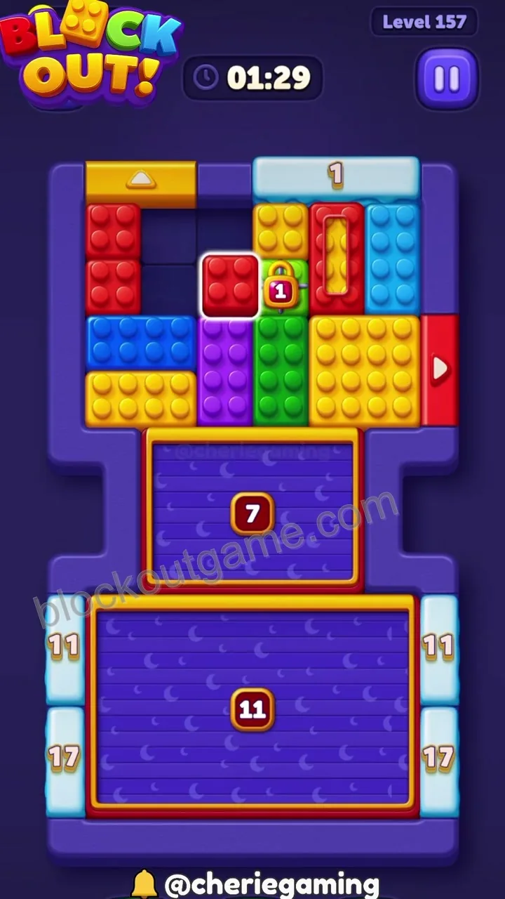 Block Out Level 157 step 3
