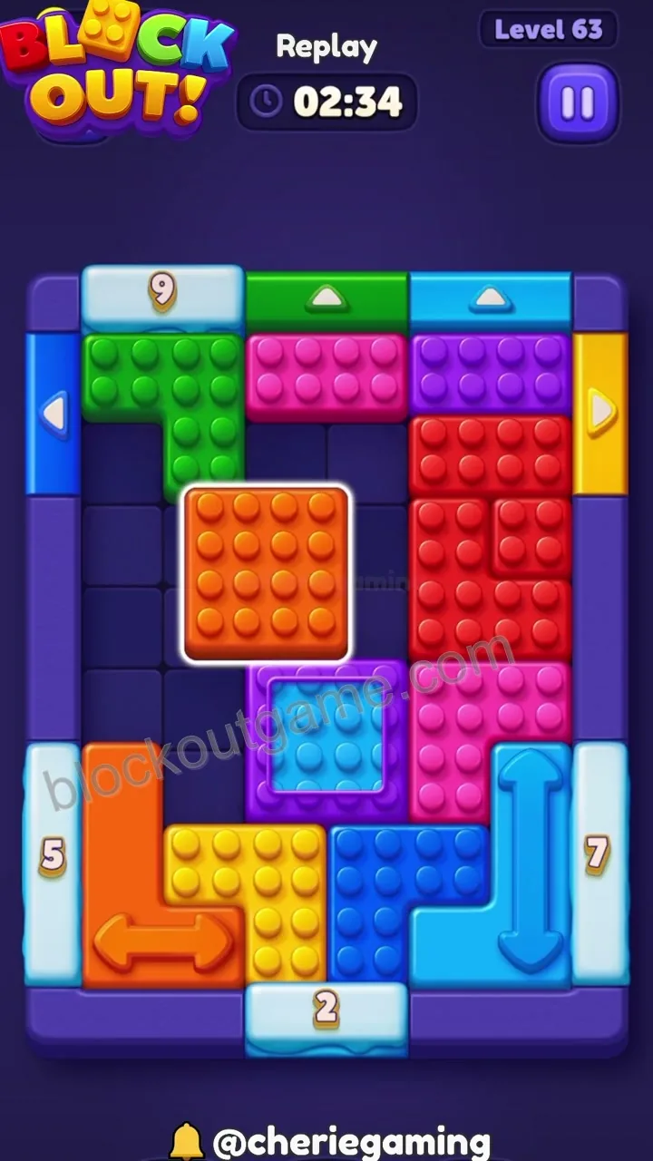 Block Out Level 63 step 7