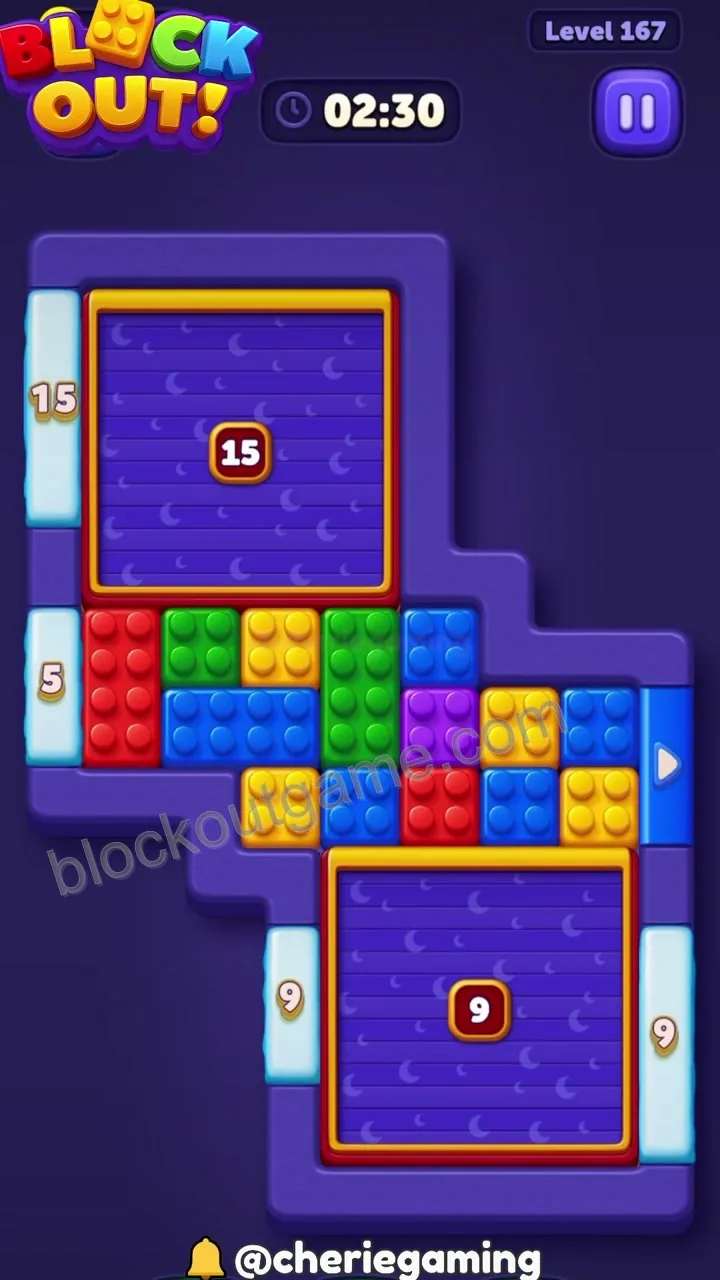 Block Out Level 167 step 1