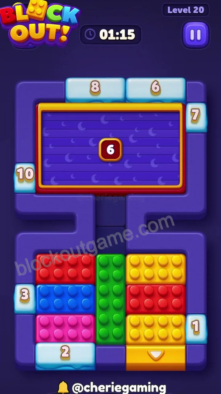 Block Out Level 20 step 1