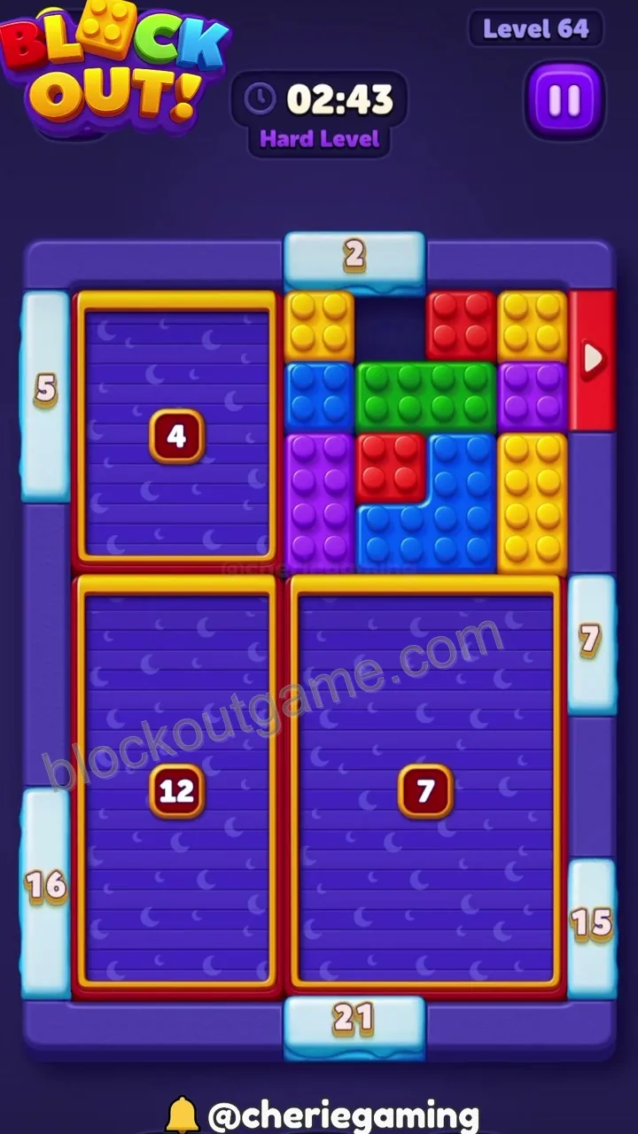 Block Out Level 64 step 2