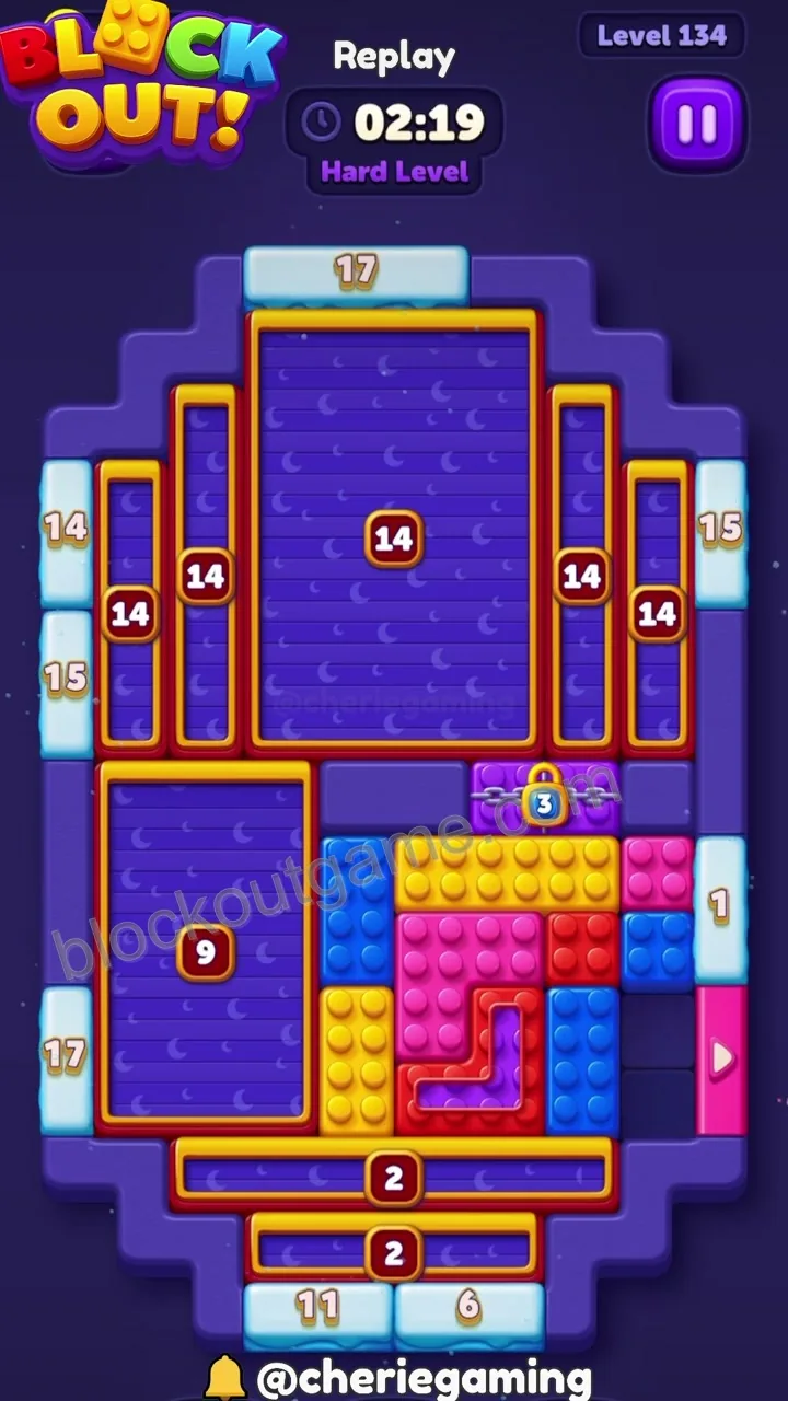 Block Out Level 134 step 6