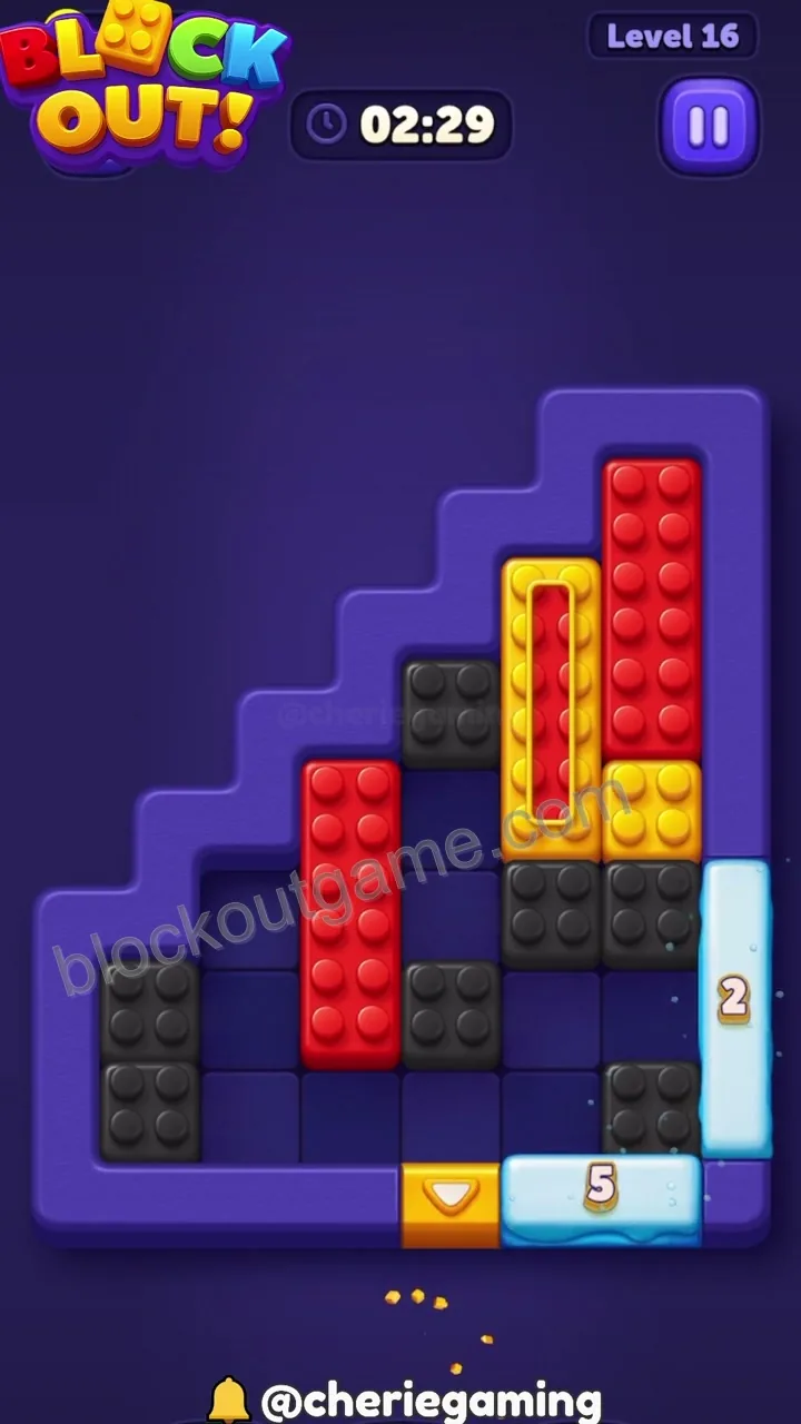 Block Out Level 16 step 6
