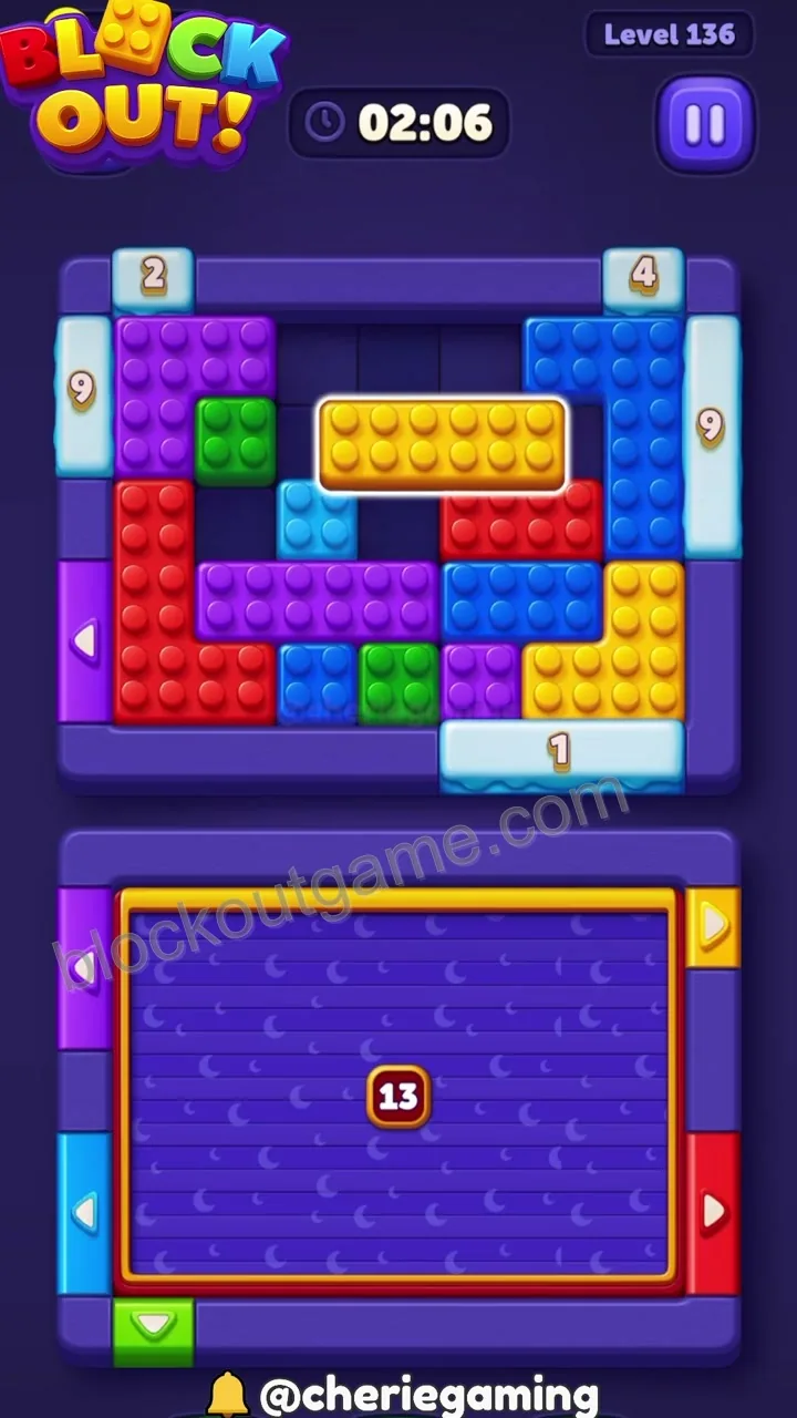 Block Out Level 136 step 4
