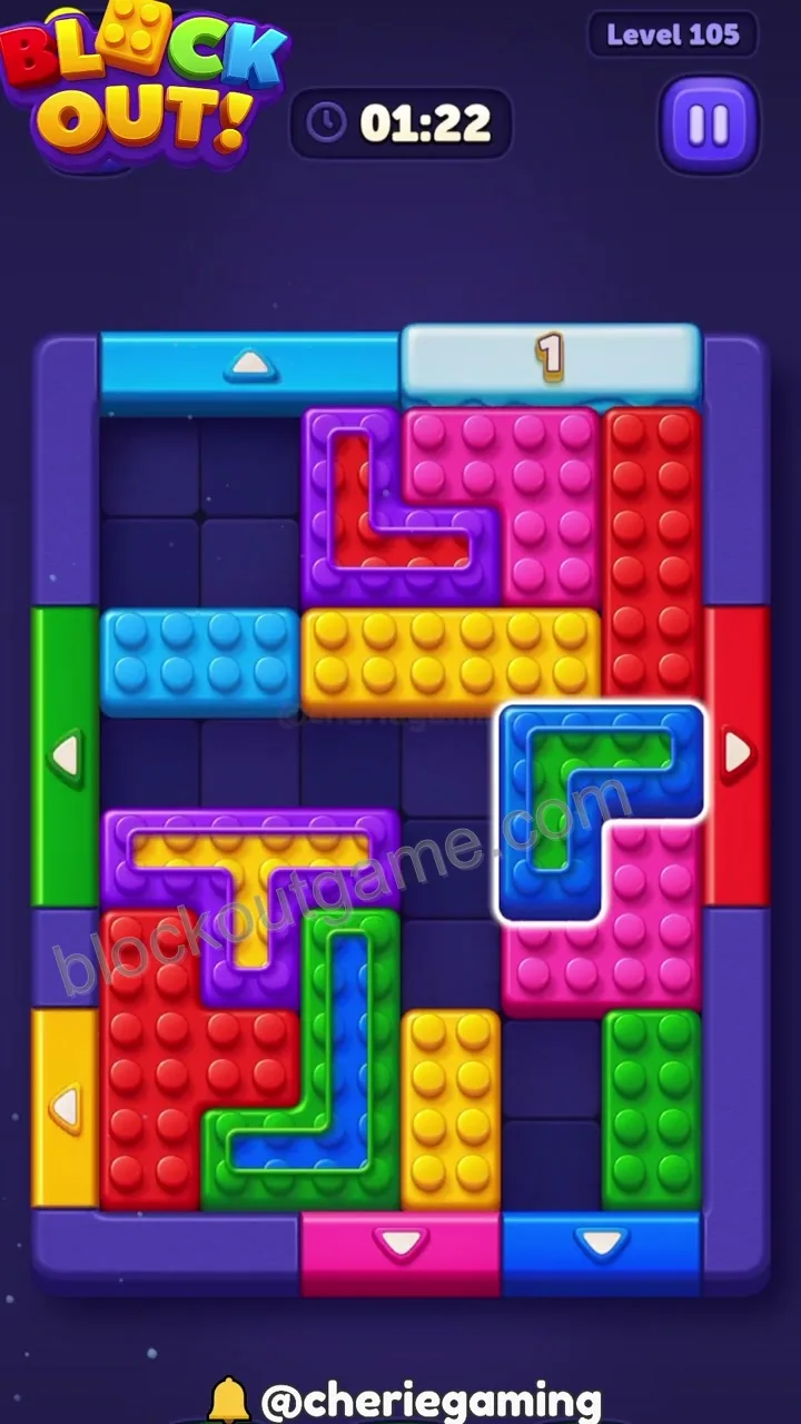 Block Out Level 105 step 6