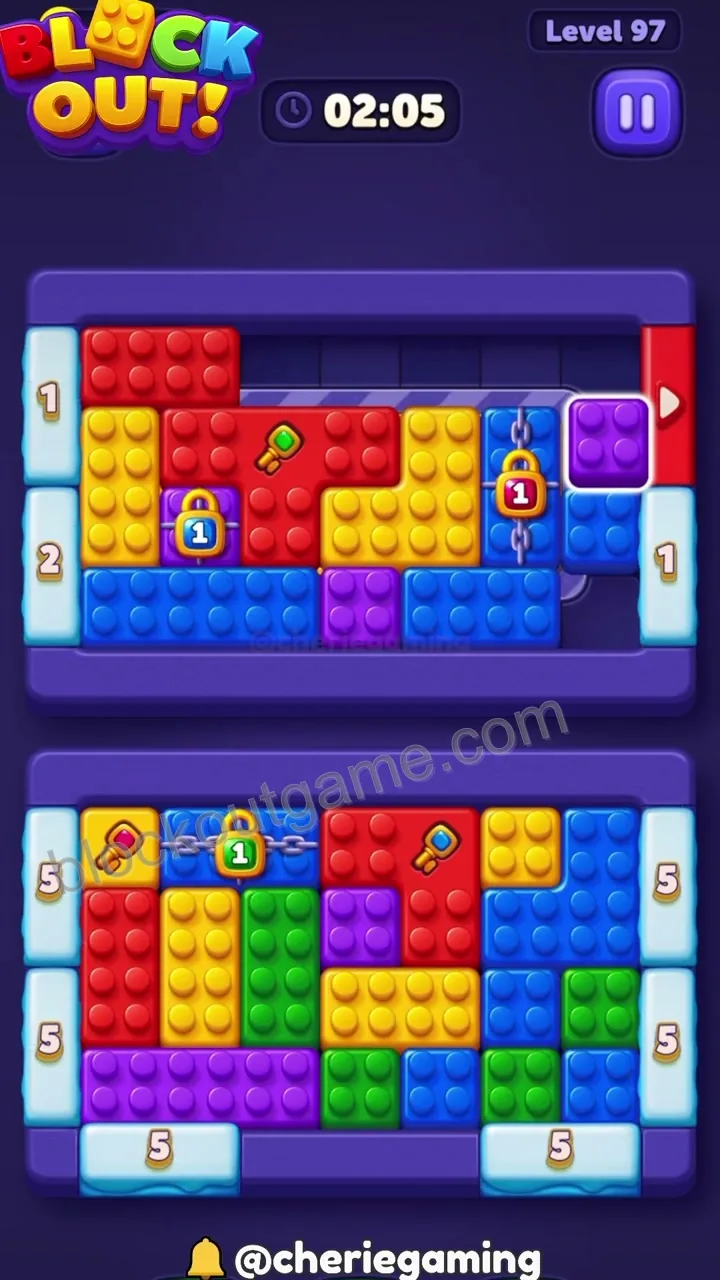Block Out Level 97 step 2