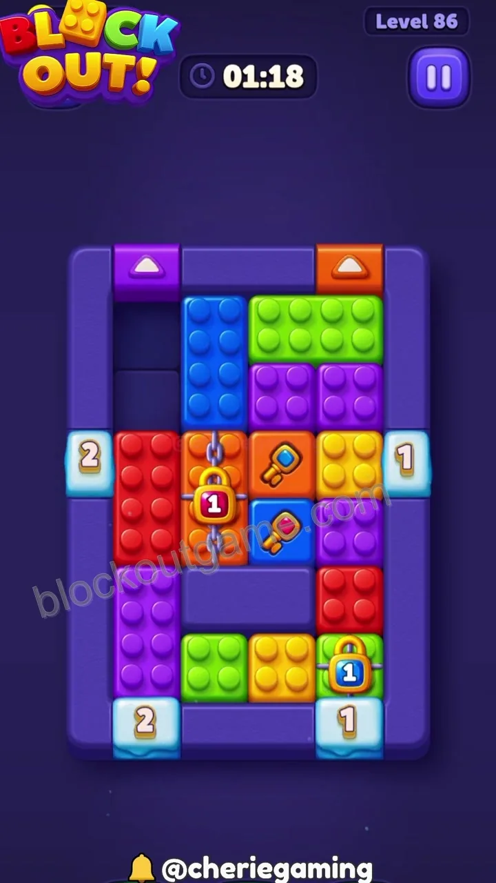 Block Out Level 86 step 2