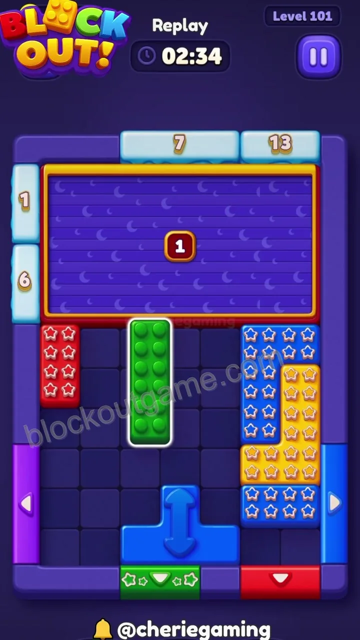 Block Out Level 101 step 7
