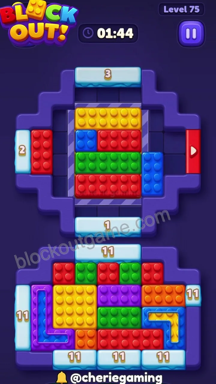 Block Out Level 75 step 2