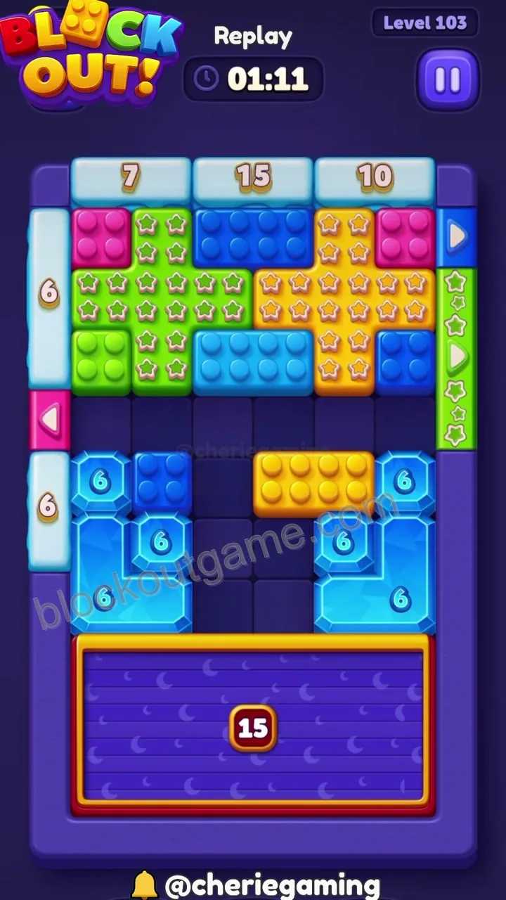 Block Out Level 103 step 7