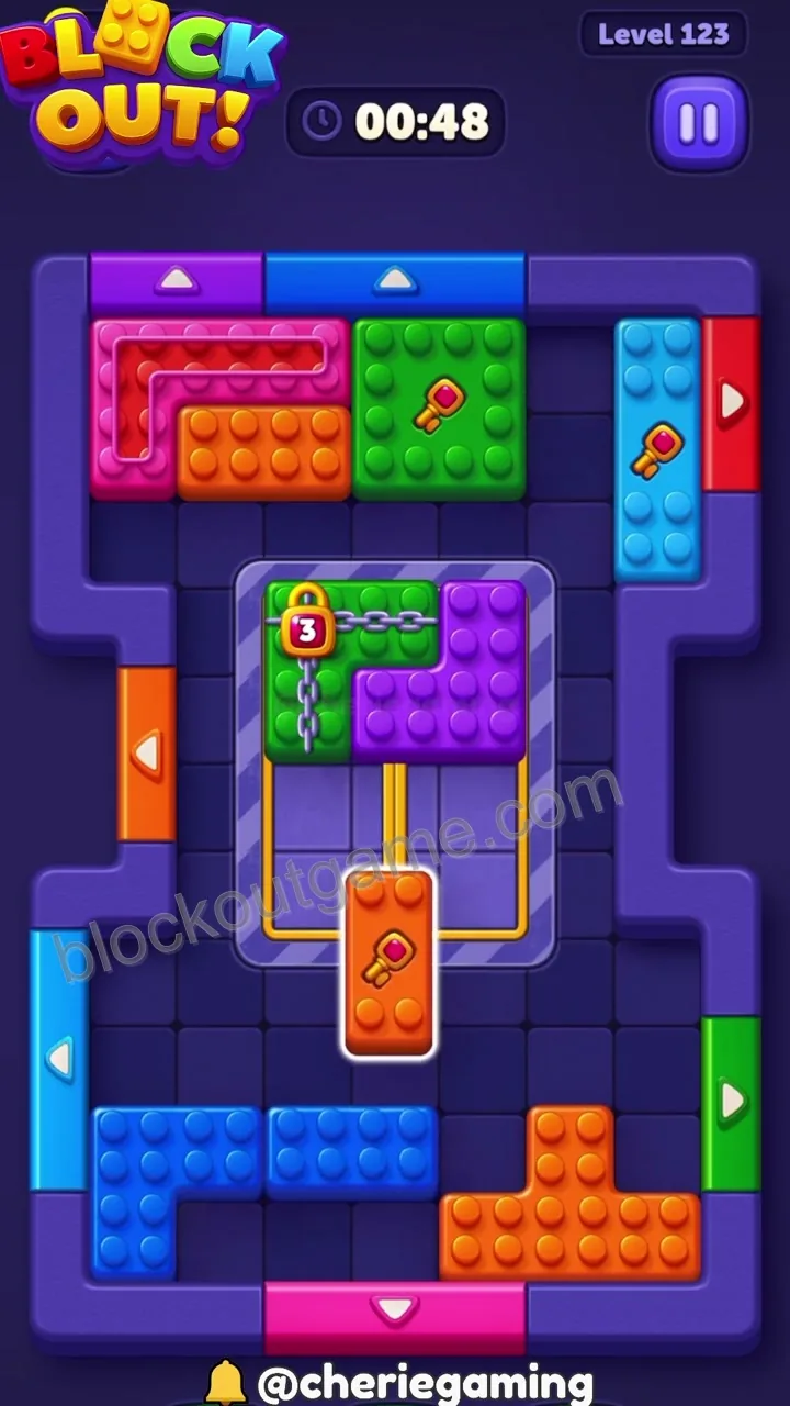 Block Out Level 123 step 5