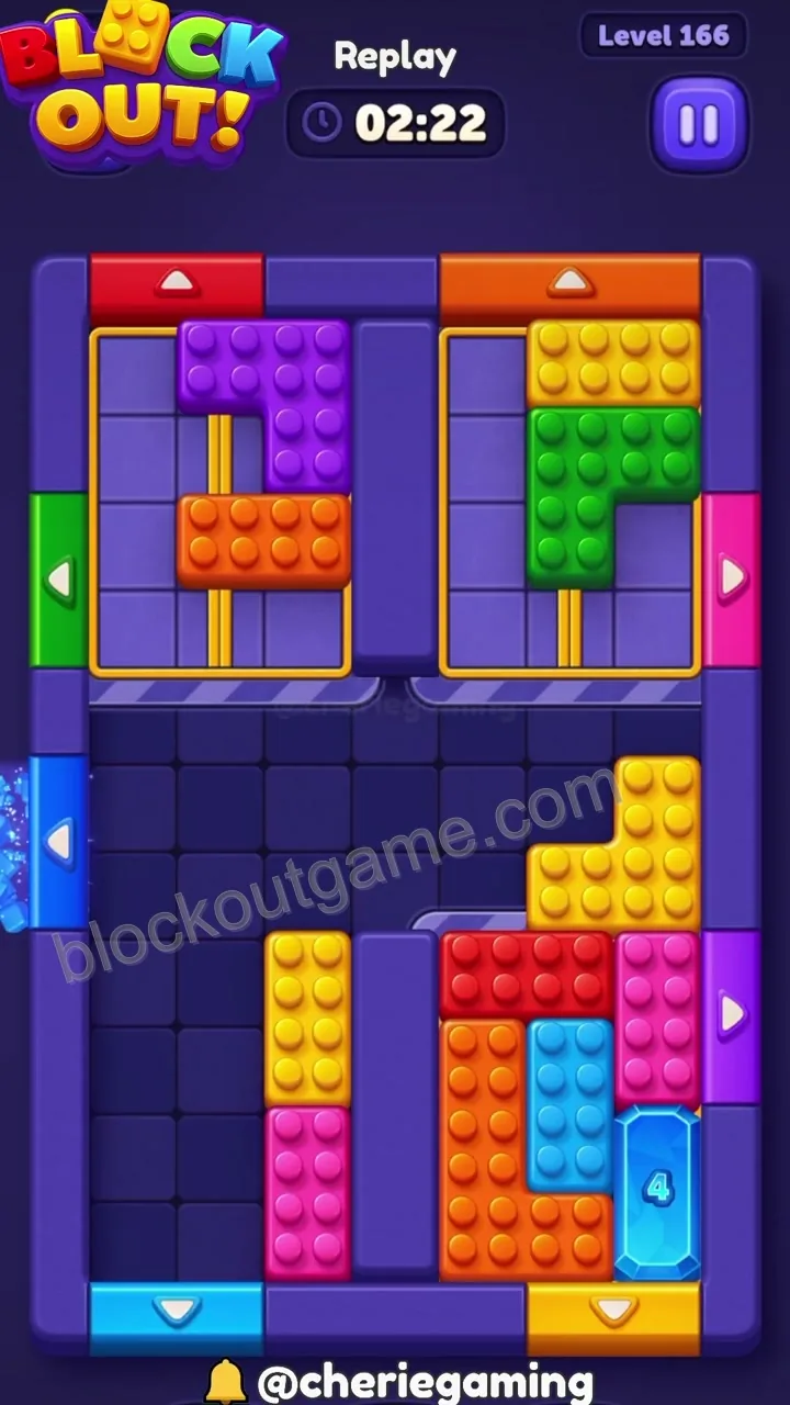 Block Out Level 166 step 7
