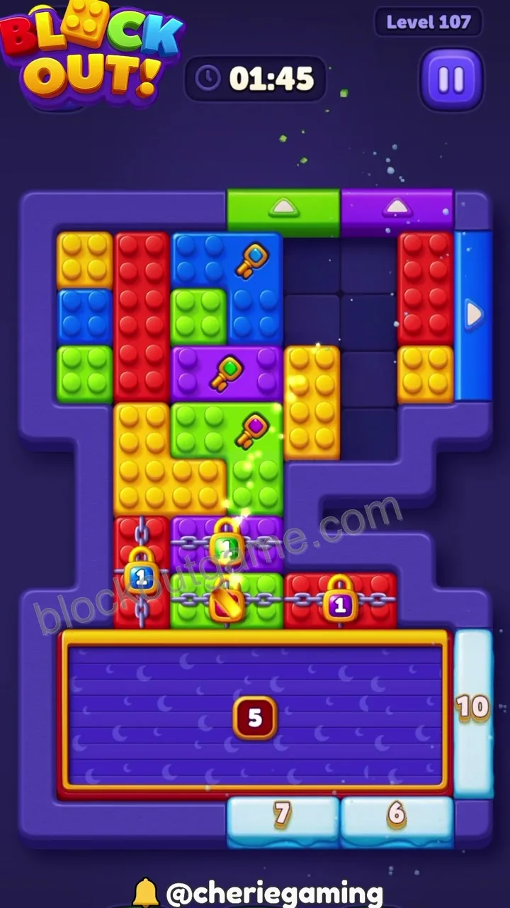 Block Out Level 107 step 3