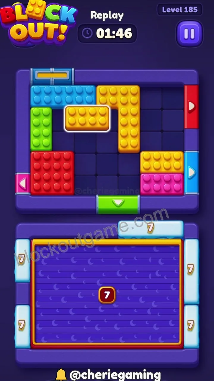 Block Out Level 185 step 7
