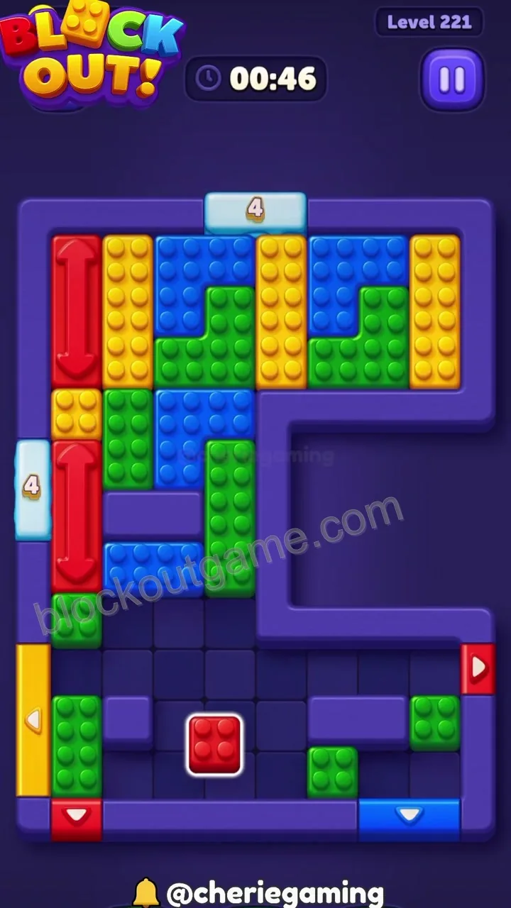 Block Out Level 221 step 7