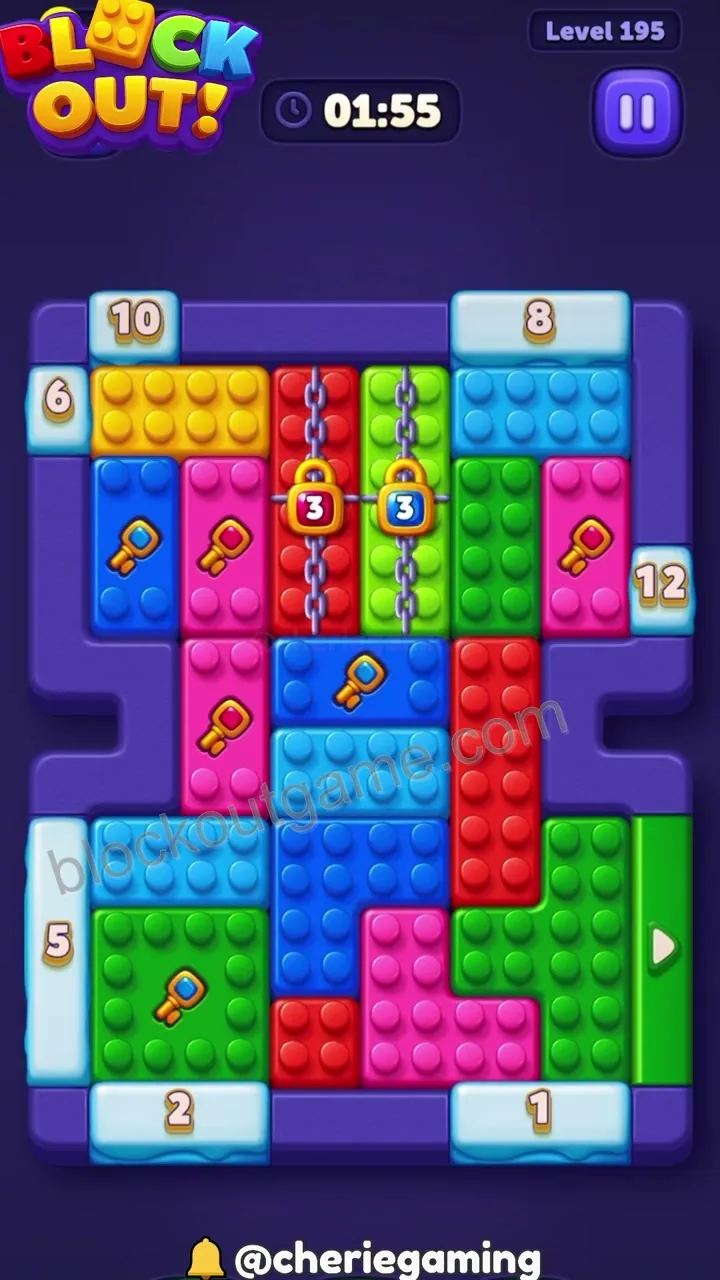 Block Out Level 195 walkthrough preview