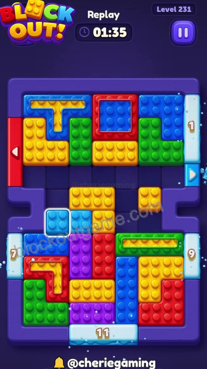 Block Out Level 231 step 7
