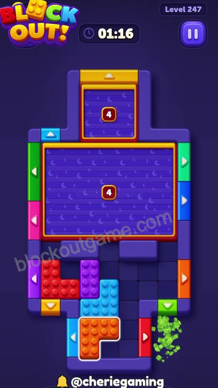 Block Out Level 247 step 6
