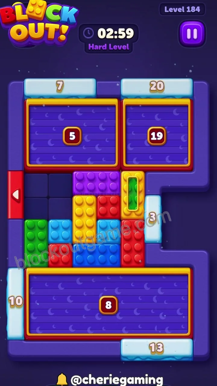 Block Out Level 184 step 2