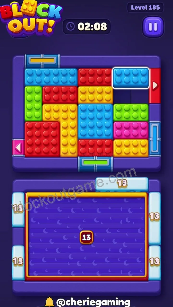 Block Out Level 185 step 2