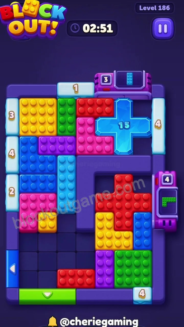 Block Out Level 186 step 3