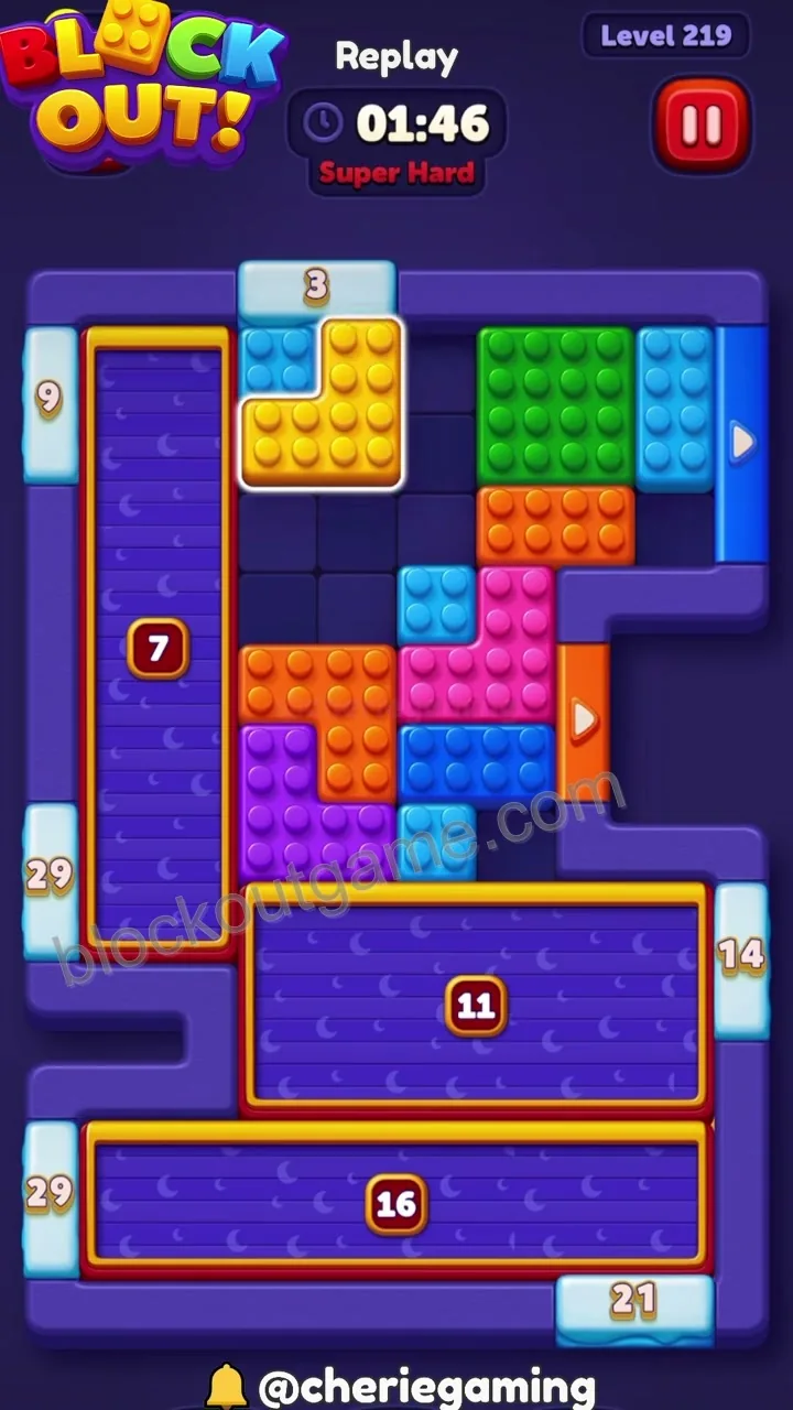 Block Out Level 219 step 7