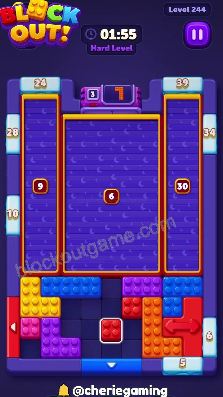 Block Out Level 244 step 2