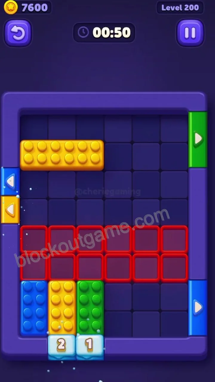 Block Out Level 200 step 7
