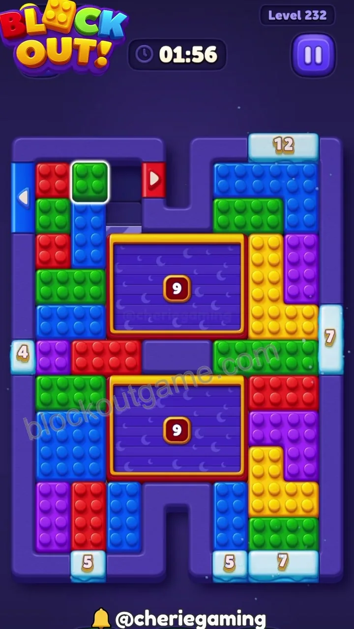 Block Out Level 232 step 2