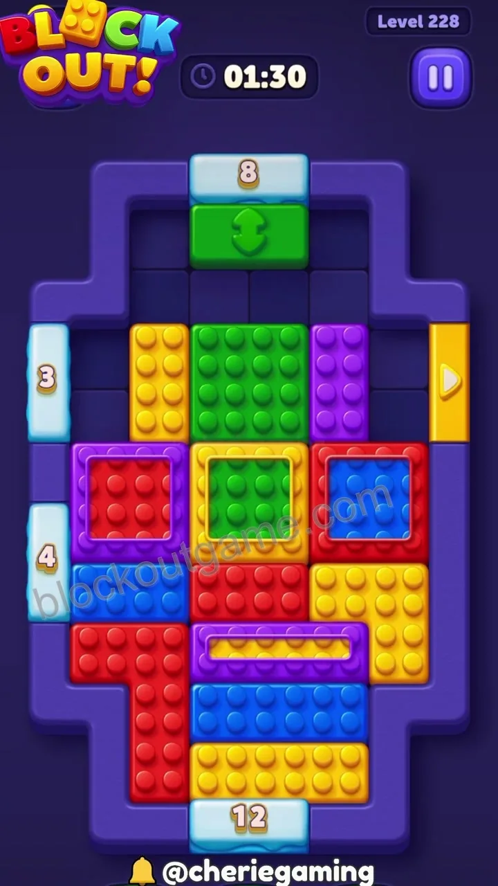 Block Out Level 228 walkthrough preview
