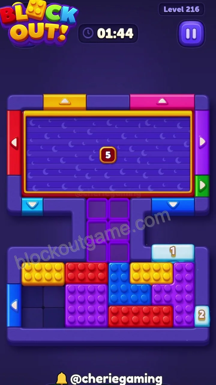 Block Out Level 216 step 2