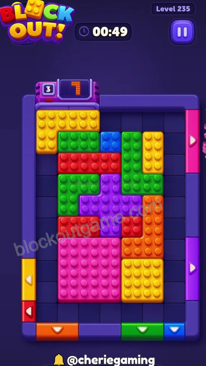 Block Out Level 235 step 7