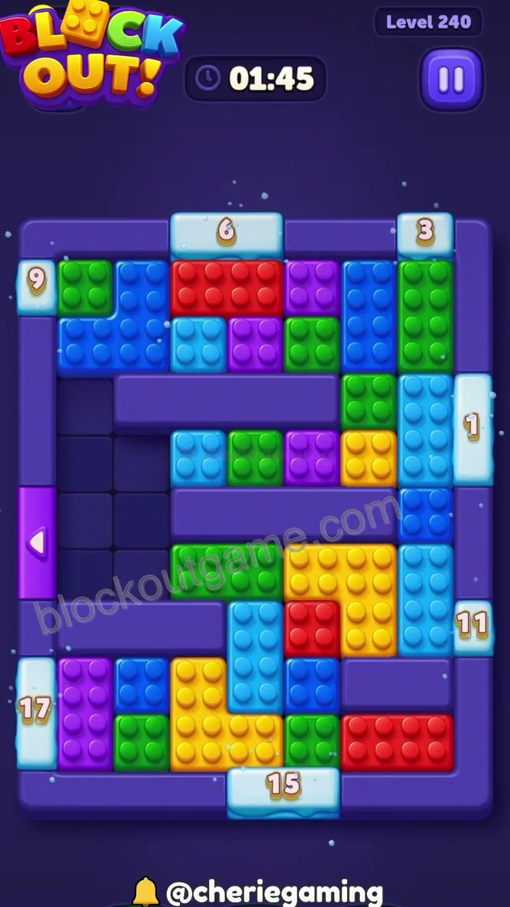 Block Out Level 240 step 3
