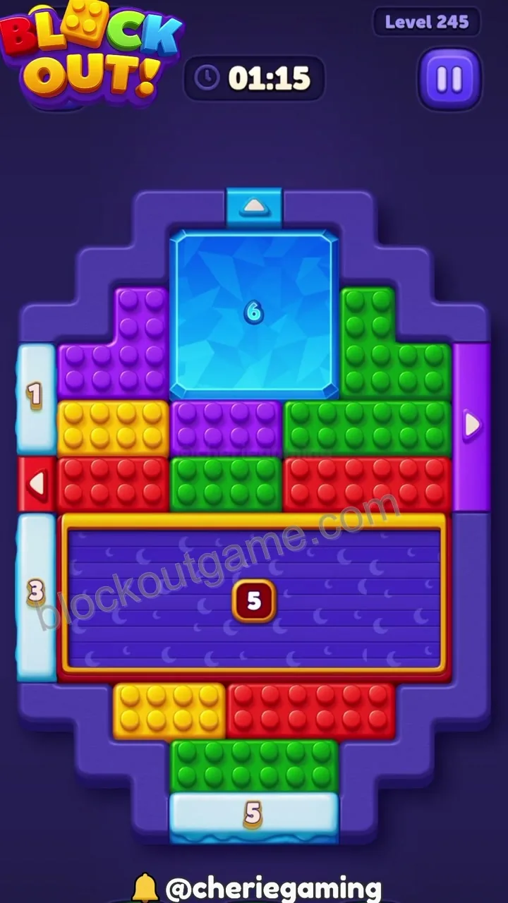 Block Out Level 245 step 1