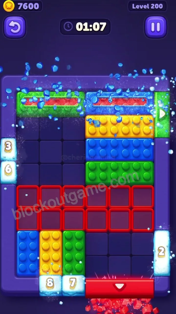 Block Out Level 200 step 4