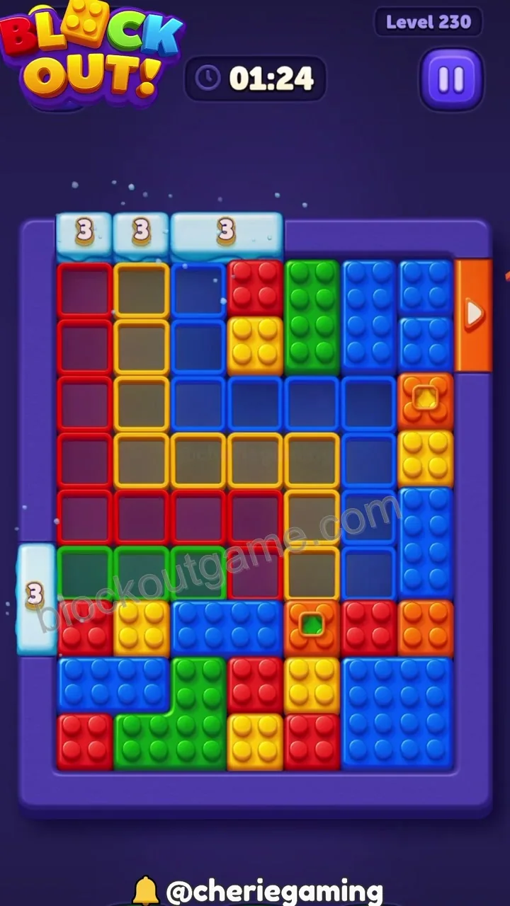 Block Out Level 230 step 3