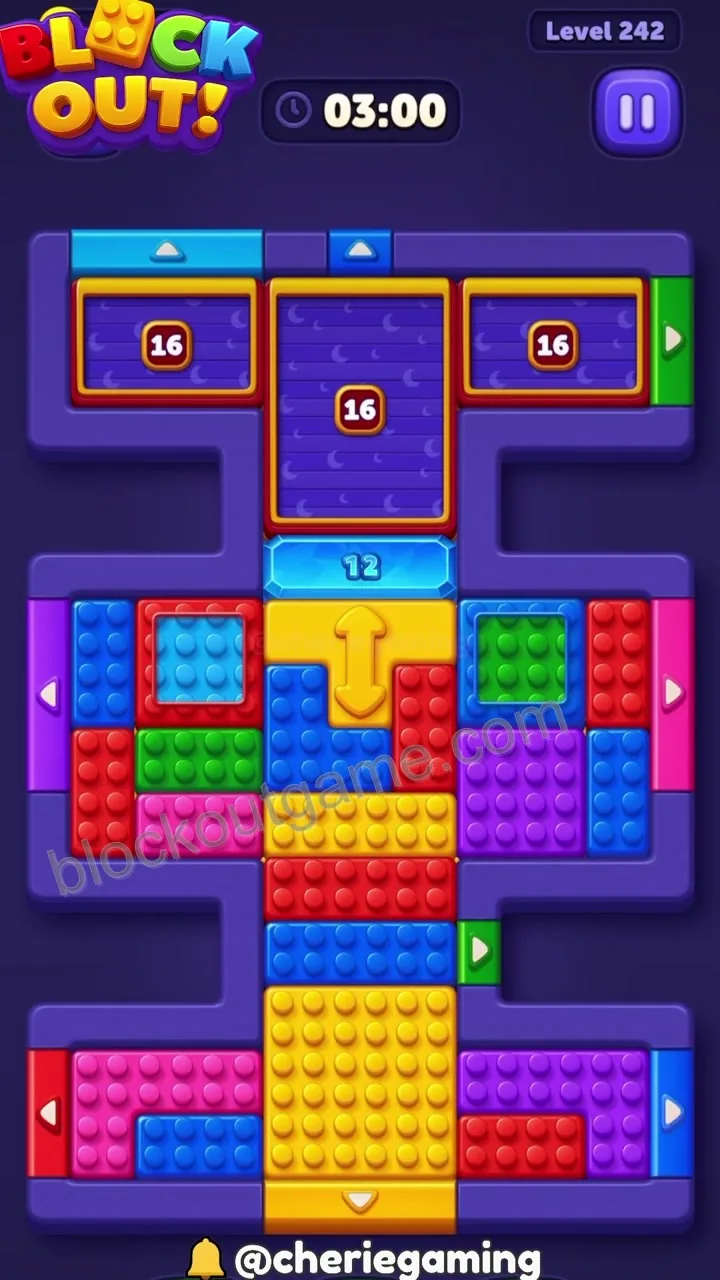 Block Out Level 242 step 1