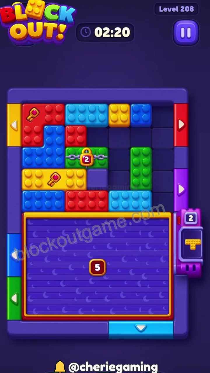 Block Out Level 208 step 4