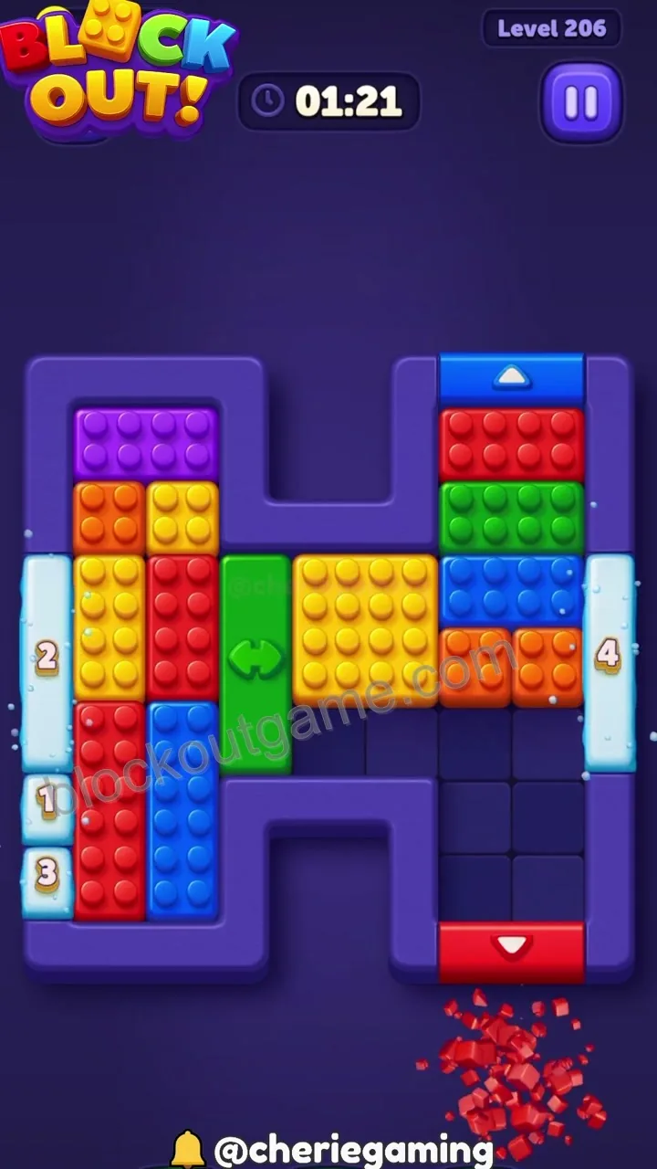 Block Out Level 206 step 4