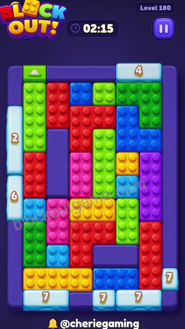 Block Out Level 180 step 1