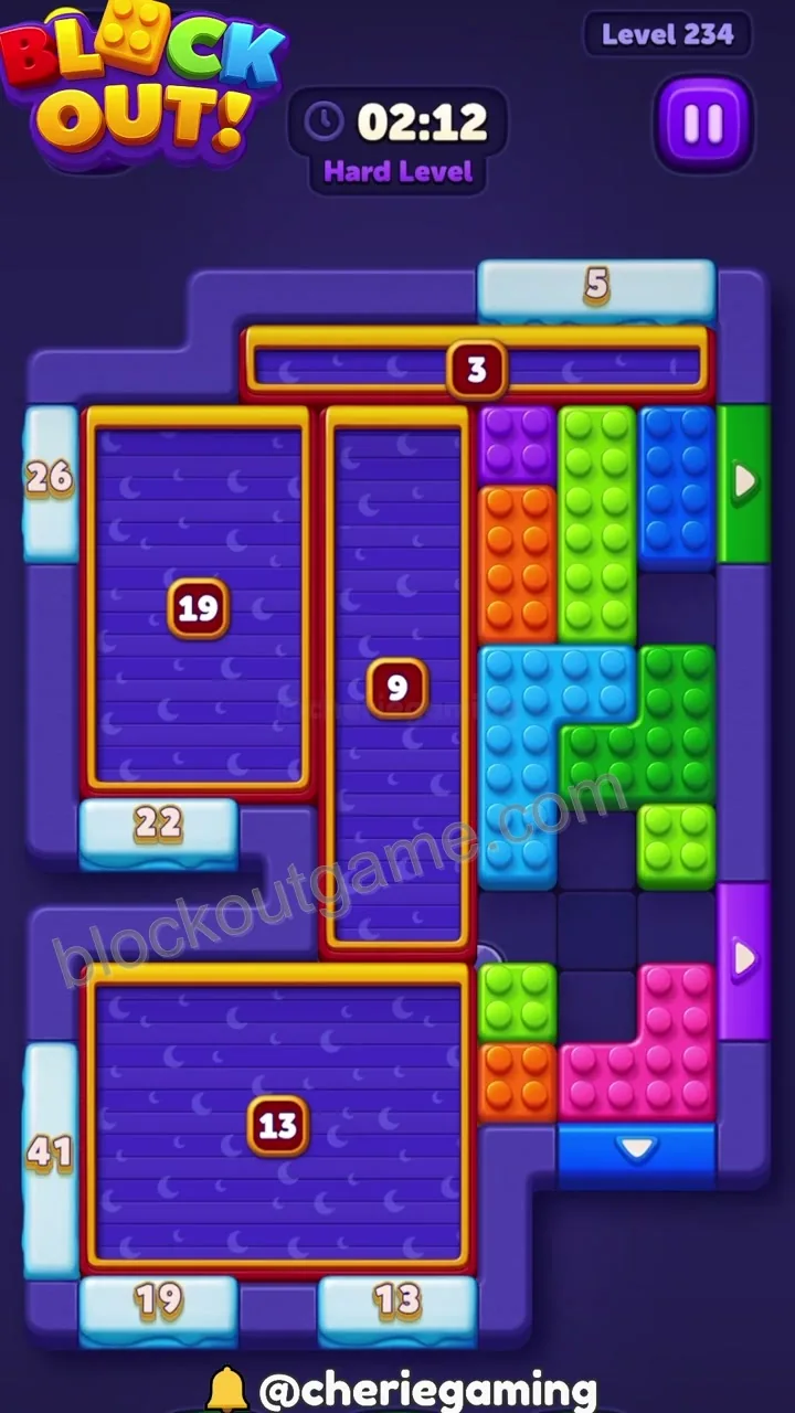 Block Out Level 234 step 3